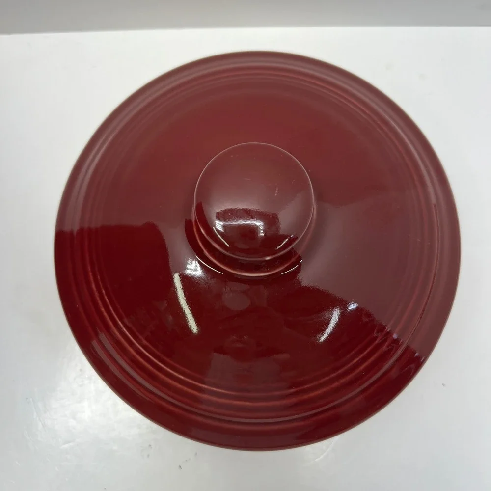 Fiesta 3 Qt‎ 96oz Large Original Lidded Canister Retired Cinnabar Fiestaware USA